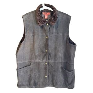 Dalia Sport Brown Genuine Leather Vest